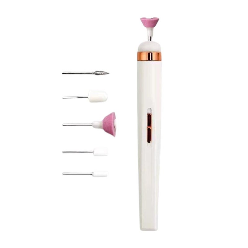 5-in-1 Electric Nail Grinding Pen with Light, Nail Polishing and Polishing Device, Rechargeable, High-Gloss Electric Nail Polisher
